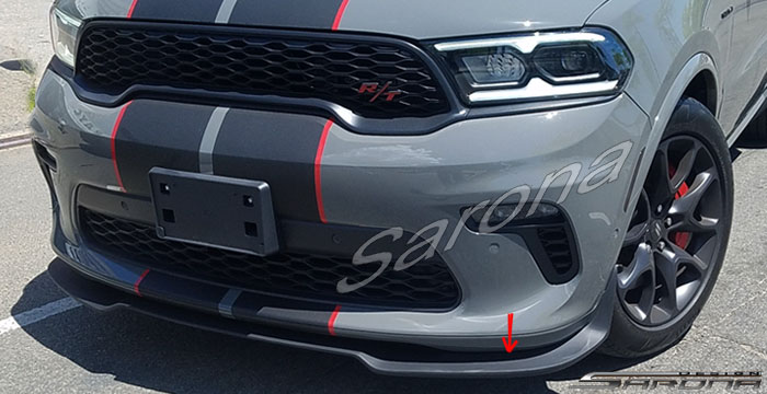 Custom Dodge Durango  SUV/SAV/Crossover Front Add-on Lip (2021 - 2023) - $590.00 (Part #DG-040-FA)